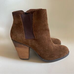 Vince Camuto brown suede ankle boot